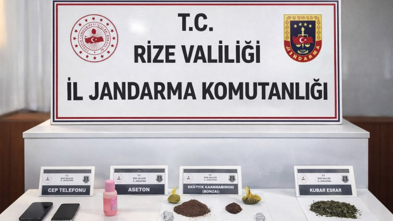 Rize Jandarmasından Zehir Tacirlerine Geçit Yok: Pazar'da Operasyon!